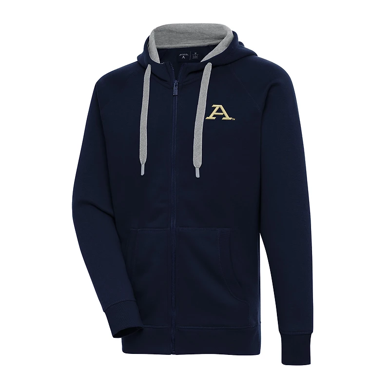 Men's Antigua Navy Akron Zips Big & Tall Victory Full-Zip Hoodie Jacket