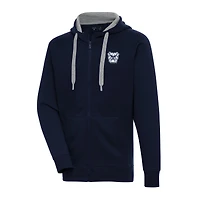 Men's Antigua Navy Butler Bulldogs Big & Tall Victory Full-Zip Hoodie Jacket