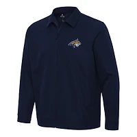 Men's Antigua  Navy Montana State Bobcats Pivot Full-Zip Jacket