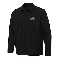 Men's Antigua  Black Montana State Bobcats Pivot Full-Zip Jacket