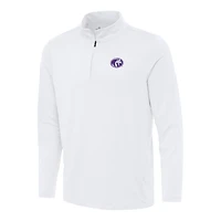Men's Antigua White North Alabama Lions Reprocess Quarter-Zip Top