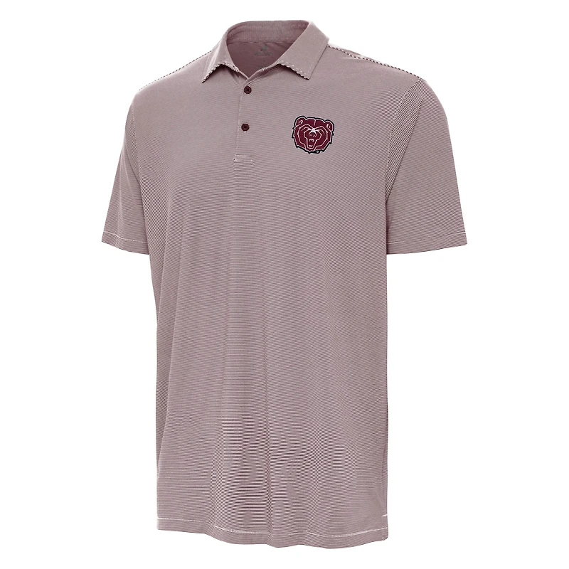 Men's Antigua Maroon Missouri State University Bears Twine Polo