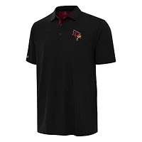 Men's Antigua Black/Red Illinois State Redbirds Era Polo