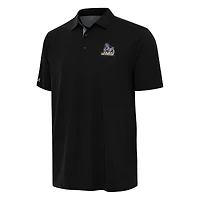 Men's Antigua Black/Gray James Madison Dukes Era Polo