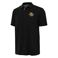 Men's Antigua Black/Gray Marquette Golden Eagles Era Polo