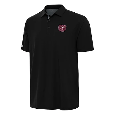 Men's Antigua Black/Gray Missouri State University Bears Era Polo