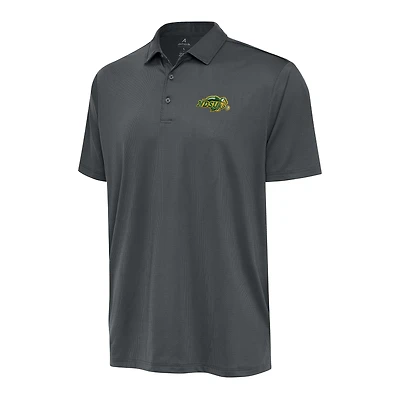 Men's Antigua Charcoal NDSU Bison Ellipse Polo