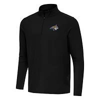 Men's Antigua Black Montana State Bobcats Intent Quarter-Zip Top