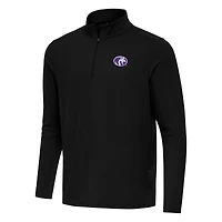 Men's Antigua Black North Alabama Lions Intent Quarter-Zip Top