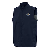 Men's Antigua  Navy Montana State Bobcats Brisk Full-Zip Vest