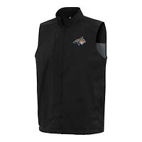 Men's Antigua  Black Montana State Bobcats Brisk Full-Zip Vest