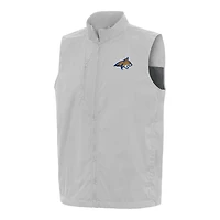 Men's Antigua  Heather Gray Montana State Bobcats Brisk Full-Zip Vest