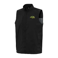 Men's Antigua  Black NDSU Bison Brisk Full-Zip Vest