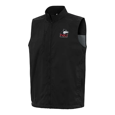 Men's Antigua  Black Northern Illinois Huskies Brisk Full-Zip Vest