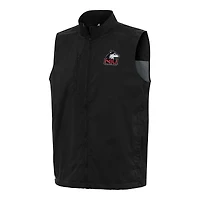 Men's Antigua  Black Northern Illinois Huskies Brisk Full-Zip Vest