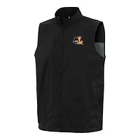 Men's Antigua  Black Loyola Chicago Ramblers Brisk Full-Zip Vest
