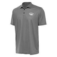 Men's Antigua Black/White Nevada Wolf Pack Rings Polo