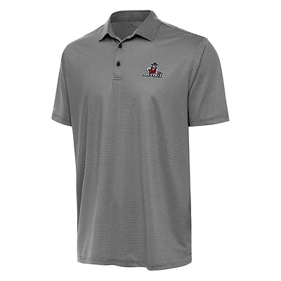Men's Antigua Black/White New Mexico State Aggies Rings Polo