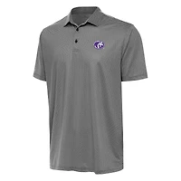 Men's Antigua Black/White North Alabama Lions Rings Polo