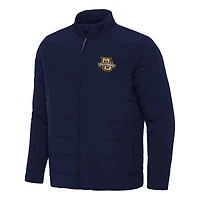 Men's Antigua Navy Marquette Golden Eagles Swelter Full-Zip Puffer Jacket