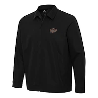 Men's Antigua  Black UTEP Miners Pivot Full-Zip Jacket