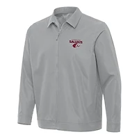 Men's Antigua  Gray Southern Illinois Salukis Pivot Full-Zip Jacket