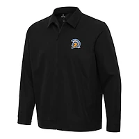 Men's Antigua  Black San Jose State Spartans Pivot Full-Zip Jacket