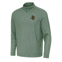 Men&#x27;s Antigua Heather Green Vermont Catamounts Subtle Quarter-Zip Sweatshirt