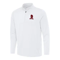 Men's Antigua White South Dakota Coyotes Reprocess Quarter-Zip Top