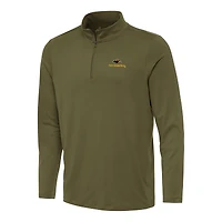 Men's Antigua Olive Southern Miss Golden Eagles Reprocess Quarter-Zip Top