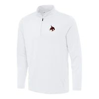 Men's Antigua White Texas State Bobcats Reprocess Quarter-Zip Top