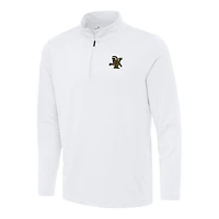 Men's Antigua White Vermont Catamounts Reprocess Quarter-Zip Top