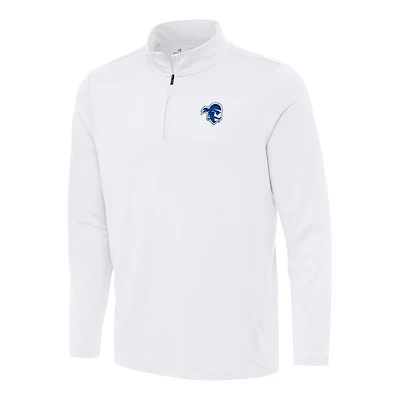 Men's Antigua White Seton Hall Pirates Reprocess Quarter-Zip Top