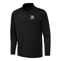 Men's Antigua Black San Jose State Spartans Reprocess Quarter-Zip Top