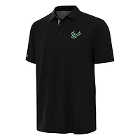 Men's Antigua Black/Gray South Florida Bulls Era Polo