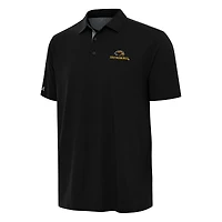 Men's Antigua Black/Gray Southern Miss Golden Eagles Era Polo