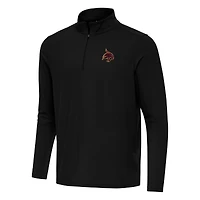 Men's Antigua Black Texas State Bobcats Intent Quarter-Zip Top