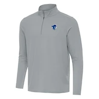 Men's Antigua Gray Seton Hall Pirates Intent Quarter-Zip Top