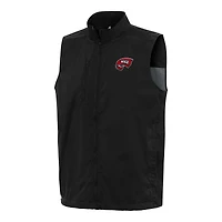 Men's Antigua  Black Western Kentucky Hilltoppers Brisk Full-Zip Vest