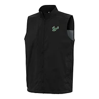 Men's Antigua  Black South Florida Bulls Brisk Full-Zip Vest
