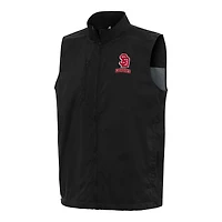 Men's Antigua  Black South Dakota Coyotes Brisk Full-Zip Vest