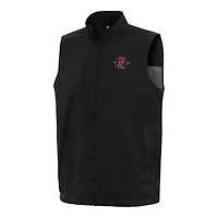Men's Antigua  Black San Diego State Aztecs Brisk Full-Zip Vest