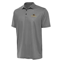Men's Antigua Black/White Southern Miss Golden Eagles Rings Polo