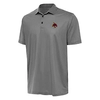 Men's Antigua Black/White Texas State Bobcats Rings Polo