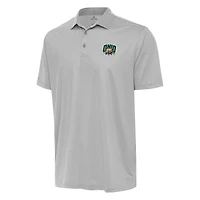 Men's Antigua Gray/White Ohio Bobcats Rings Polo