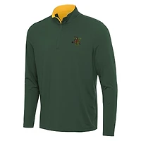 Men's Antigua Green/Gold Vermont Catamounts Content Quarter-Zip Pullover Top