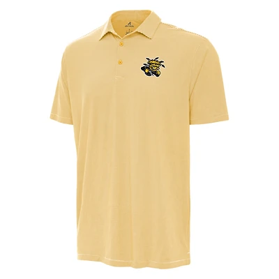 Men's Antigua Yellow Wichita State Shockers Twine Polo