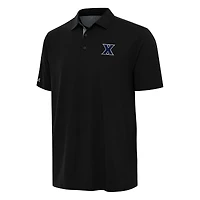 Men's Antigua Black/Gray Xavier Musketeers Era Polo