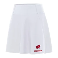 Women's Antigua White Wisconsin Badgers Chip Skort