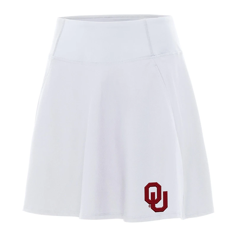 Women's Antigua White Oklahoma Sooners Chip Skort